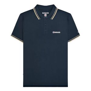 Lambretta Mens Tipped Big & Tall Polo Shirt / Dark Navy